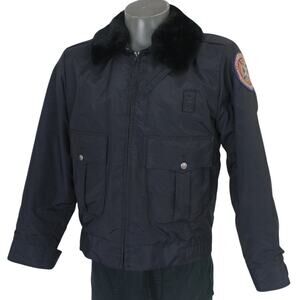 Vintage 70s Horace Small Police Fire Fighter Aviator Bomber Jacket 36R Law